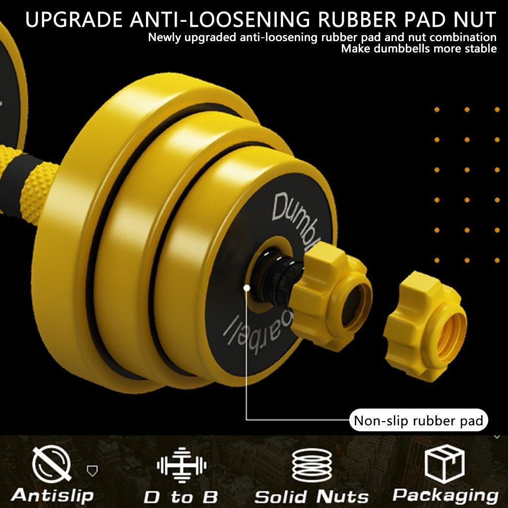 FlexiFit 2-in-1 Dumbbell & Barbell Set – Customizable, Durable & Space-Saving